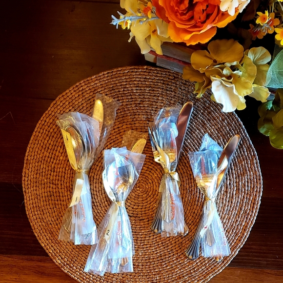 ESTIA GOURMET Dorian SS 5 Piece Place Setting Discontinued Pattern - NWT - Picture 5 of 14